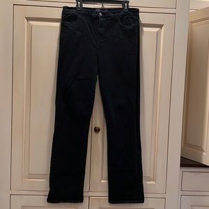 Not Your Daughters Jeans- black stretchy back pocket detailing